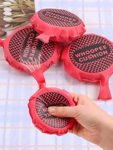 1 buah desain bulat, tahan lama dan dapat menghasilkan suara, bahan karet, mainan lelucon bantalan kentut, gaya hadiah lucu, pola papan catur multi-warna, pola papan catur klasik, detail efek suara kentut yang lucu, alat peraga hiburan pesta lelucon, cocok untuk Hari April Mop dan pesta ulang tahun. - Acak multiwarna - View 11
