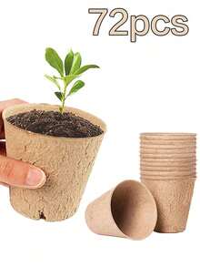 Cốc ươm cây bằng bột giấy, chậu ươm cây, chậu trồng cây con, giâm cành và nhân giống. - Một kích cỡ phù hợp cho tất cả - Xem 12