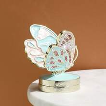 SUSUZUKU 1pc Luxury Enamel Rhinestone Winged Butterfly Jewelry Box, European Style Jewelry Box, Birthday Gift, Exquisite Home Decor - Butterfly - View 5