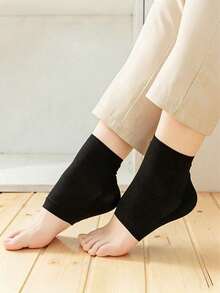 3 Pairs Unisex Silicone Moisturizing Foot Socks, Suitable For Cracked Heels - Black - View 8
