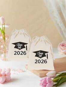 Bộ 10 túi quà dây rút "Khóa 2026" cho mùa tốt nghiệp; Túi dây rút dùng cho tiệc tốt nghiệp; Túi quà trang trí cho mùa tốt nghiệp năm 2026; Túi dây rút - Hoàn hảo cho các bữa tiệc, lễ kỷ niệm tốt nghiệp và quà cảm ơn; Túi quà tốt nghiệp, túi dây rút, túi quà lưu niệm tốt nghiệp - Nhiều màu - Xem 2