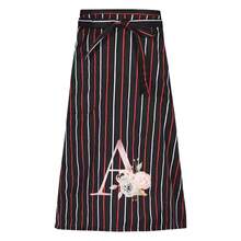 Apron Oil-Proof Waterproof Household Cooking Kitchen Apron Chef Work Apron Adjustable Adult Waist Apron Pink Flower 26 Initial Letter A-Z Coffee Overalls With Pocket Kitchen For Men Women Necessary - 1pc - Black and Red Bar - View 12