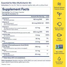 Ritual Multivitamin For Men 18+ With Zinc, Vitamin A And D3 , Omega-3 DHA, B12, K2, Gluten Free, Non-GMO, Vegan, Mint Essenced, 30 Day Supply - mặc định - Xem 3