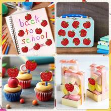 500 Sticker/Roll Apple Color Laser Sticker Label Sealing Sticker Reward Sticker Gift Packaging Sticker Party Small Gift - Multicolor - View 4