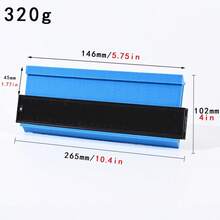 Asymmetrical Contour Gauge, Curve Profile Ruler, Asymmetrical Curve Ruler, Contour Gauge, Curve Ruler, Profile Gauge, Outline Ruler - ABS - View 18