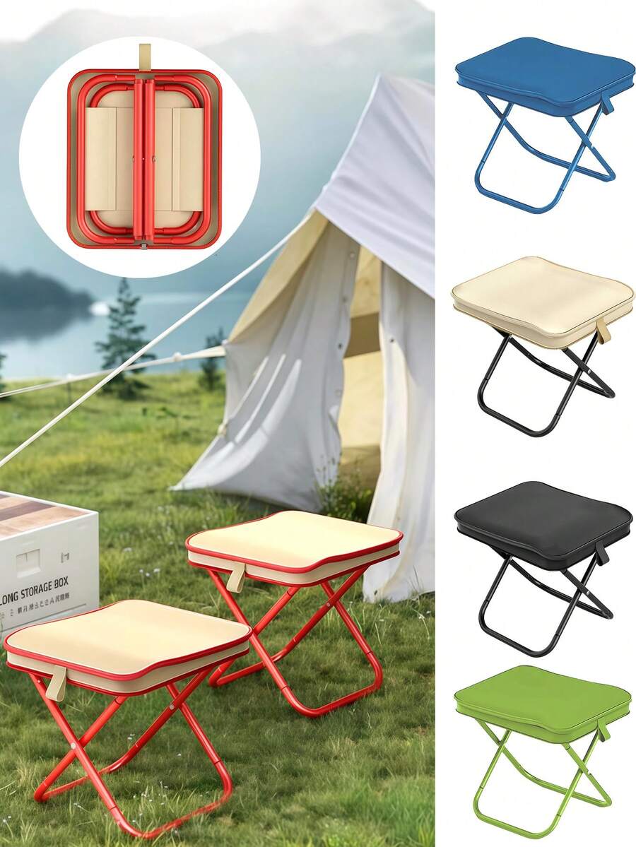 1/2 chiếc ghế gấp, ghế di động, ghế cắm trại kèm túi đựng, ghế gác chân cắm trại gấp gọn nhẹ, chịu tải lên đến 330lbs, thích hợp cho du lịch, câu cá và dã ngoại.
