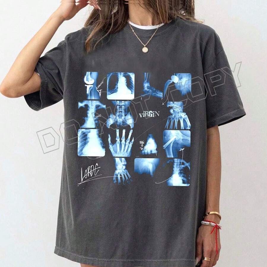 Lorde Ultrasound Tour T-Shirt, Lorde Tour Merch 2025 Tour Lorde Ultrasound Tee Lorde - 黑色 - 查看 1
