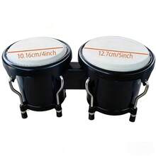 FF Bonfires Mini 4-Inch And 5-Inch ABS Plastic Bango Drums, Percussion Instruments Designed For Slapping, Made Of Integrated Plastic Drums - Black - View 4