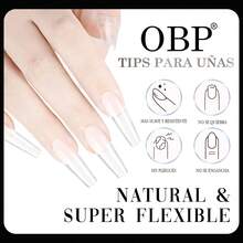 OBP C & G Soft Gel Tips In Different Sizes And Styles, Artificial Nails, 560/480 Pieces - SHORT ALMOND-mOJ10 - View 5
