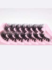7 Pairs Of 25mm False Eyelashes, Naturally Voluminous And Curled, Defining Your Everyday High-End Charm - View 7