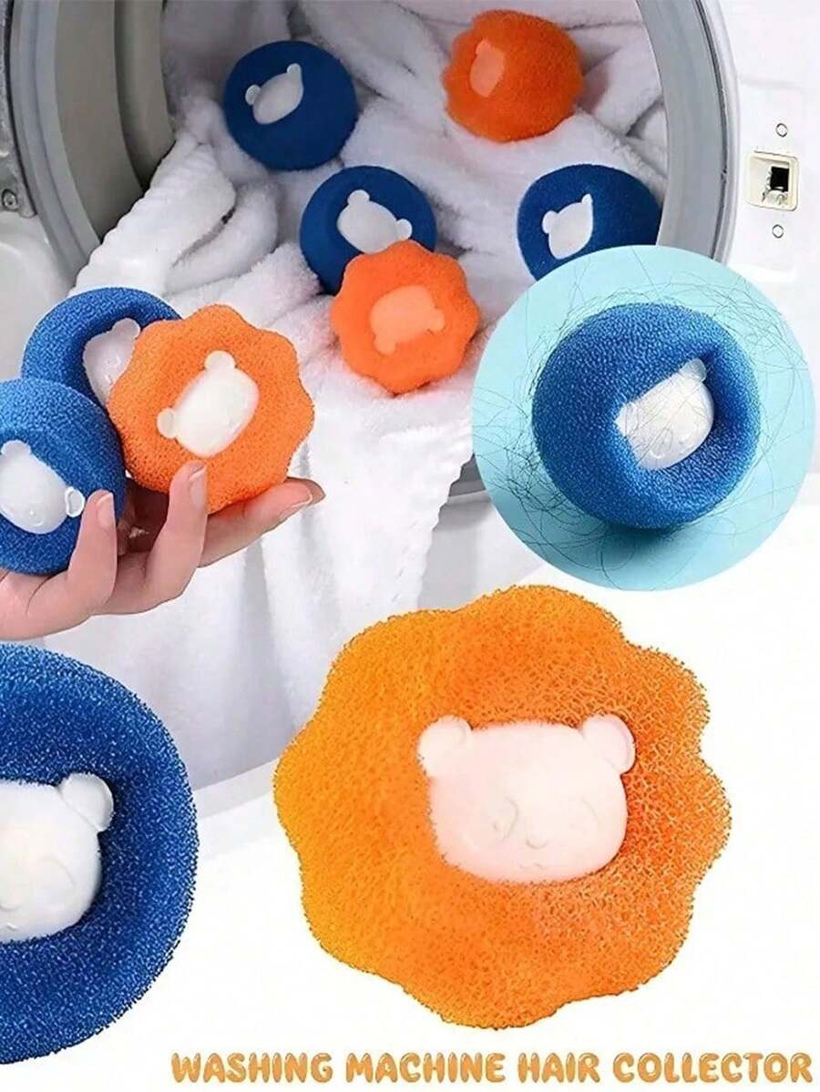 9 quả bóng giặt tẩy lông thú cưng. Mềm mại, bông xốp, không dính, có thể tái sử dụng, bền bỉ. Thu gom lông thú trên quần áo và chăn ga hiệu quả. Cần thiết cho người nuôi thú cưng, giúp nâng cao trải nghiệm giặt giũ. Thích hợp cho lồng máy giặt, loại bỏ lông mèo/chó (màu ngẫu nhiên), loại bỏ xơ vải, dụng cụ thu gom lông máy giặt có thể tái sử dụng, dụng cụ thu gom lông, bóng giặt, bóng sấy, dụng cụ loại bỏ lông rụng của thú cưng (xanh dương, cam). Đồ dùng cho chó, đồ chơi cho chó, sản phẩm cho chó - A - Xem 1