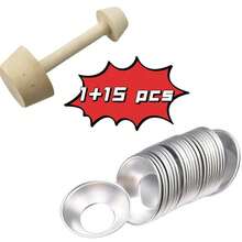 Aluminum Alloy Mini Tart Mold, Non-Stick Mini Pie Plate, Pudding And Baking Tools, Kitchen Gadgets, Mini Cake Mold, Home Baking Mold For Oven, Double-Sided Tart And Cake Bottom Mold - Multicolor - View 15