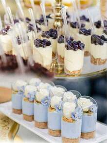 Bộ 40/20 cốc tráng miệng mini, cốc mousse tròn vát cạnh, cốc pudding trong suốt, đồ dùng phục vụ tiệc cưới, tiệc tùng, cốc đựng đồ khai vị mini, bát ăn nhỏ tái sử dụng, thích hợp cho tiệc tùng, đám cưới, tiệc tùng, kem, sinh tố, pudding và đồ dùng nhà bếp. - Nhiều màu - Xem 7