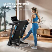 MERACH Treadmill For Home, Treadmill Foldable With Incline, 2.5HP Treadmill With Incline, 0.8-12km/H Walking Pad Foldable, Treadmill Foldable With LED Display & Tablet Holder For Home And Office, App - Phích cắm loại C của EU (220-240V) - Xem 8