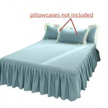 1件荷叶边柔软磨毛床裙（不含枕套） - 梵星藍 - 查看 4