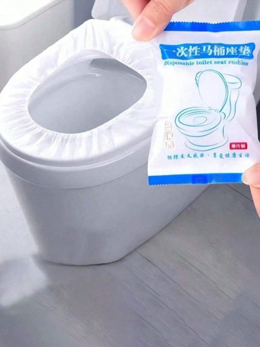 200片装可冲散厕纸，适用于飞机、旅行、公共卫生间、露营等场合，快速溶解，卫生便携，卫生用品，旅行必备 - 彩色 - 查看 1