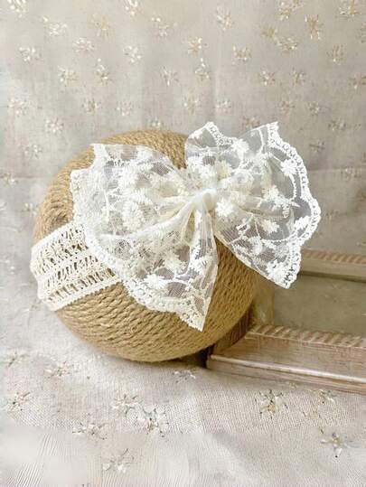 Baby Infant Lace Elastic Headband, Princess Hair Accessories For Summer