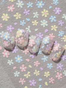 1 miếng dán móng tay chủ đề hoa mùa xuân và mùa hè, bao gồm nhiều loại hoa nở, hoa cúc và các họa tiết hoa có cành, phù hợp cho phụ nữ, bé gái, sử dụng tại nhà và tự làm đồ trang trí cá nhân. Miếng dán móng tay - Nhiều màu - Xem 6