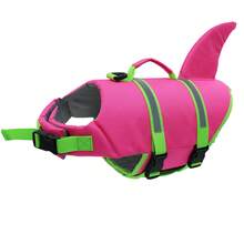 Metglad Dog Life Jacket - Stylish Color Pet Swimming Vest With Rescue Handle, High Buoyancy Anti-Tear Dog Buoyant Vest, Suitable For Small, Medium, And Large Dogs - Hot Pink - View 3