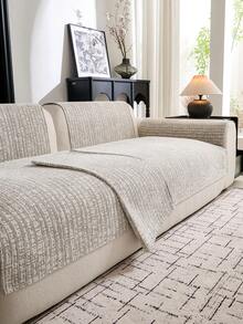 1件装雪尼尔四季通用宠物防滑沙发垫，适用于家庭客厅、卧室、办公室沙发，可机洗 - 多色 - 查看 3