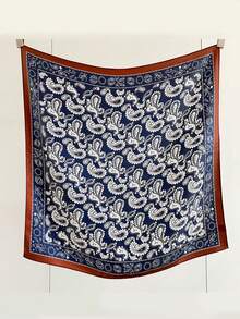 这款女士佩斯利印花四季通用头巾/发带/头巾，采用波西米亚风格设计，单件装。日常可作头巾、发带或发箍使用，轻松提升整体造型。轻盈透气，时尚百搭，是夏季海滩度假、旅行的理想之选。 - 藏蓝色 - 查看 3