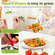 300 Pcs 4.7 Inch Bamboo Appetizer Skewers Cocktail Picks For Food Charcuterie Party Toothpicks Decorative Drink Sticks - 1 - 查看 2