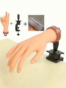 Nail Art Practice Hand Model - Realistic Palm And Flexible Fingertips, Suitable For Nail Training - A - View 13