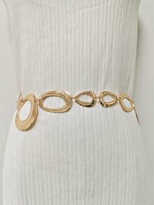 1pc Women's Bohemian Exaggerated Metal Style Belt - Multicolor - View 8