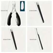 1/4pcs Professional Toenail Care Kit With Nipper And Pedicure Set, Precise For Ingrown Nails And Ingrown Toenails. Stainless Steel, Sharp And Easy To Use, Non-Slip And Easy-Grip Handle, Foot Care Tools - Multicolor - View 2