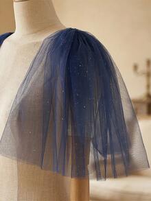 2pcs Elegant Shiny Women Shawl, Suitable For Dresses, Formal Events And Parties, Fashion Capelet - Multicolor - View 12