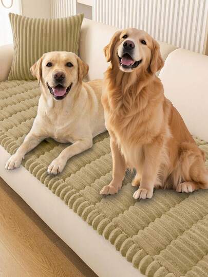1pc Pet Sofa Cover, Washable Anti-Slip Sofa Protector Mat, Pet Friendly Dog Pad, Suitable For Sofa And Loveseat
