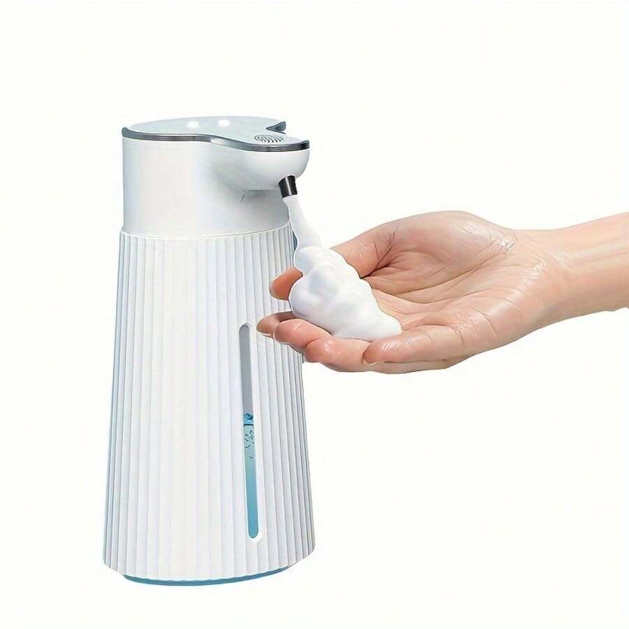 400ml Automatic Foam Soap Dispenser, Wall-Mounted, 2 Modes Adjustable, Contactless Rechargeable Electric Liquid Soap Dispenser, Suitable For Commercial Or Home Use - M9 - View 1