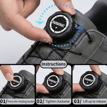 旋转旋钮免系鞋带，弹性快速锁定懒人鞋带，易于安装，适用于运动鞋、靴子、跑步鞋、健身鞋，男女通用 - 彩色 - 查看 6