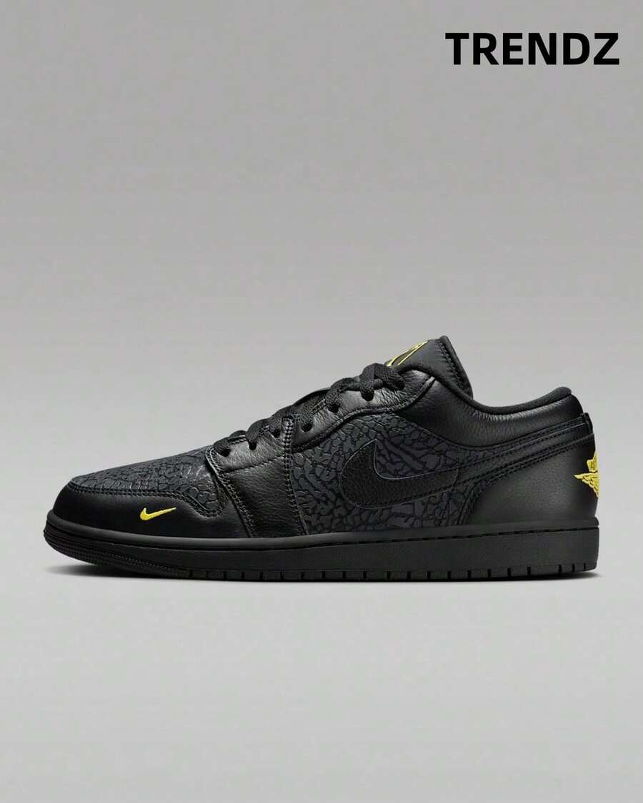 Jordan 1 Low Black Elephant Print IM6568-010 - màu đen - Xem 1