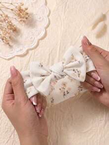 5pcs Newborn Candy Color Bow Headbands Set, Suitable For Daily Use All Seasons, No Paper Card - Multicolor - View 4