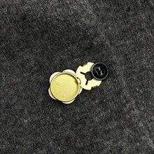 1 pieza Cubierta de botón de camisa, Botón de manga con forma de tortuga de cristal de moda, Accesorio de camisa - trébol de cuatro hojas - Ver 5