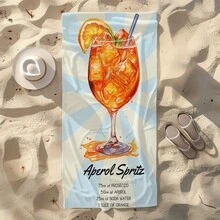 Khăn tắm biển siêu mềm làm từ sợi microfiber, họa tiết tranh màu nước Aperol Spritz, thích hợp sử dụng tại nhà, phòng tắm, du lịch ngoài trời, thấm hút cực tốt và nhanh khô, món quà tuyệt vời cho sinh nhật, phụ nữ, yoga, bơi lội, chạy bộ, cắm trại, hoặc dùng như khăn choàng. - A - Xem 5