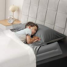Rausfallschutz Bett 1323x690x160 mm, aufblasbares Bettschutzgitter mit Sicherheitsklappe, TPU-Bettkantenschutz Kinderbett für Einzel-, Doppel- & Queen-King-Betten, leicht & tragbar - 2 Stück, 132 cm (52 Zoll) - Übersicht 9