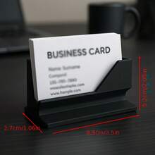 1pc A Minimalist And Stylish Business Card Holder,Desktop Organizer Designed For Storing And Displaying Your Business Cards, Multi Functional Business Card Holder, Business Card Box - View 3