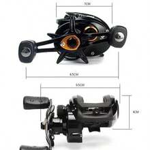 全新 Garcia Original PRO MAX PMAX3 左右手通用渔线轮，小巧顺滑，齿轮比 7.1:1，8 个轴承，8.1 公斤刹车力，防水 - 彩色 - 查看 5