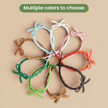 多功能蝴蝶结绑带，礼品包装带，窗帘绑带，零食花束封口带，电线整理器 - 彩色 - 查看 7