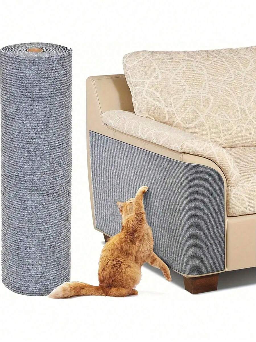 猫抓垫，自粘可裁剪地毯，猫抓柱地毯，保护沙发家具免受抓挠 - 均碼 - 查看 1