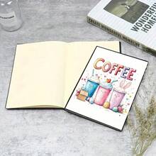 可爱的复活节咖啡兔笔记本 - 黑色 - 查看 4