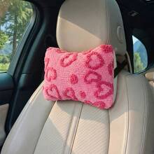 1pc Car Neck Pillow, Plush Particle Filled, Suitable For All Seasons, Women Car Interior Decor - one-size - View 9