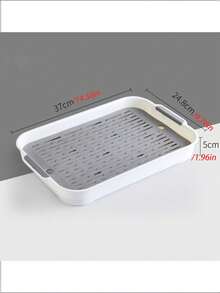 1pc PP Material Double-Layer Litter Box, Pet Toilet, Removable & Washable With Drainage Hole, Suitable For Cats, Small Dogs, Rabbits, Guinea Pigs And Other Small Animals, All Season Use - Multicolor - View 6