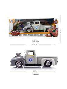 Simba 1/24 Str Eet Fighter Guile & 1956 F-100 Legierung gegossenes Spielzeugauto Modell Sammlung Spielzeugauto mit öffnenden Türen, perfektes Weihnachts-/Geburtstagsgeschenk für Jungen & Sammler - Verschiedenfarbig - Übersicht 3