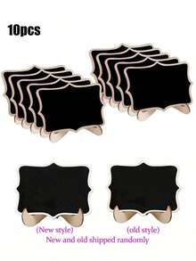 1pcs/5pcs/10pcs/20pcs Mini Chalkboard Display Boards, Home Decor Signs, Mini Message Boards, Wooden Blackboards Suitable For Wedding, Baking Display, Hotel, Party, Dessert, Place Cards, Mother's Day, Graduation Ceremony And More Occasions - Black - View 15