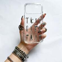 Funda de teléfono transparente con diseño de herramienta chapada en metal, estilo gótico punk, compatible con iPhone 13/14/15/16/17 Pro Max, estilo personalizado, protección de cámara, estilo Ins, cubierta trasera transparente de resina, diseño de nicho - transparente - Ver 12