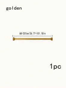 1pc Stainless Steel Telescopic Shower Curtain Rod, No Drilling Required, Curtain Rod, Closet Rod, Tension Rod, Clothes Drying Rod, Suitable For Bathroom, Living Room, Balcony, Partition, Door Curtain, Kitchen, Bathroom Accessories - Telescopic Pole - View 23