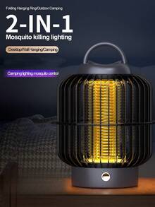 OBOVAY Repelente eléctrico de mosquitos 3 en 1, Mata mosquitos con luz UV, Lámpara repelente de mosquitos para interiores/exteriores, Alimentado por USB para el hogar, la cocina, el patio, el jardín, el camping - Multicolor - Ver 6